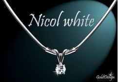 Nicol white - řetízek rhodium